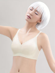 Seamless Wireless Push Up Bra Breathable Comfy Lingerie Underwear