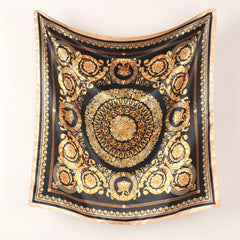 Classic Print Square Scarf Satin Shawl Silk Bandana Hijab Head Wraps
