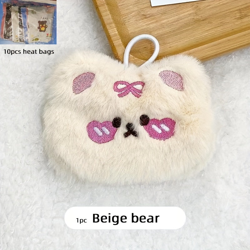 Cartoon Animal Hand Warmer Winter Heating with 10pcs Heating Bags
