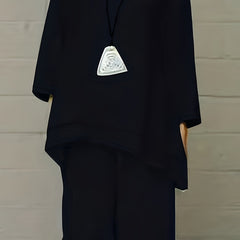 Round Neck Loose Top & Pants Set