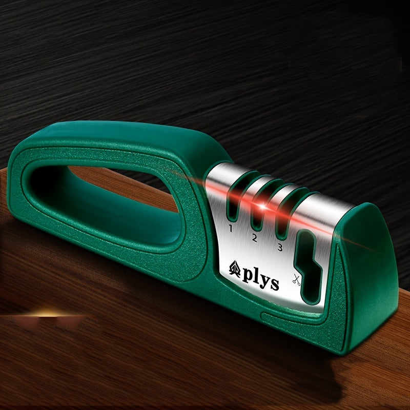 3 Stage Pro Scissor Sharpener Sharpen & Polish Dull Blades