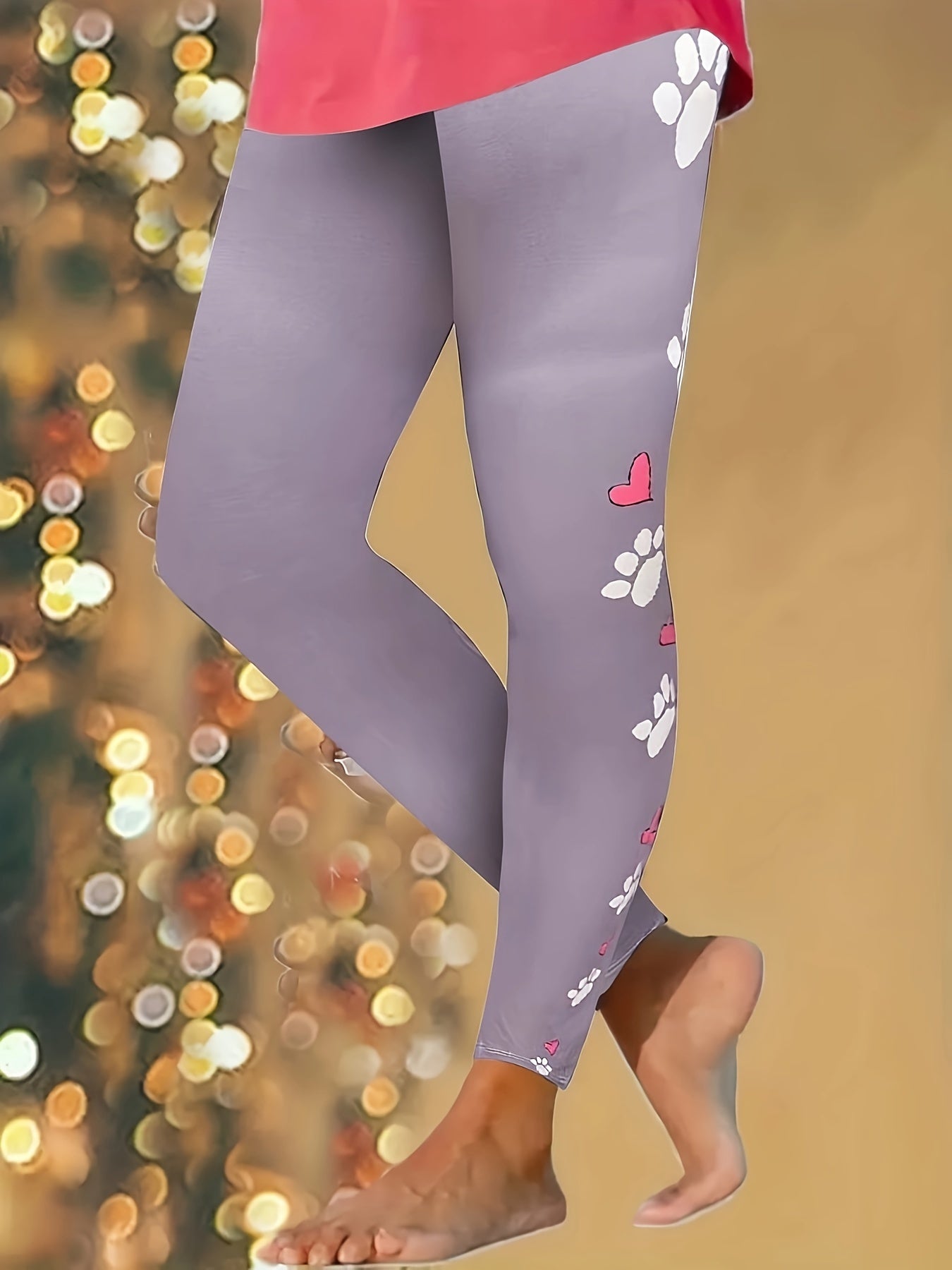 Casual Leggings Elastic High Rise High Stretch Leggings