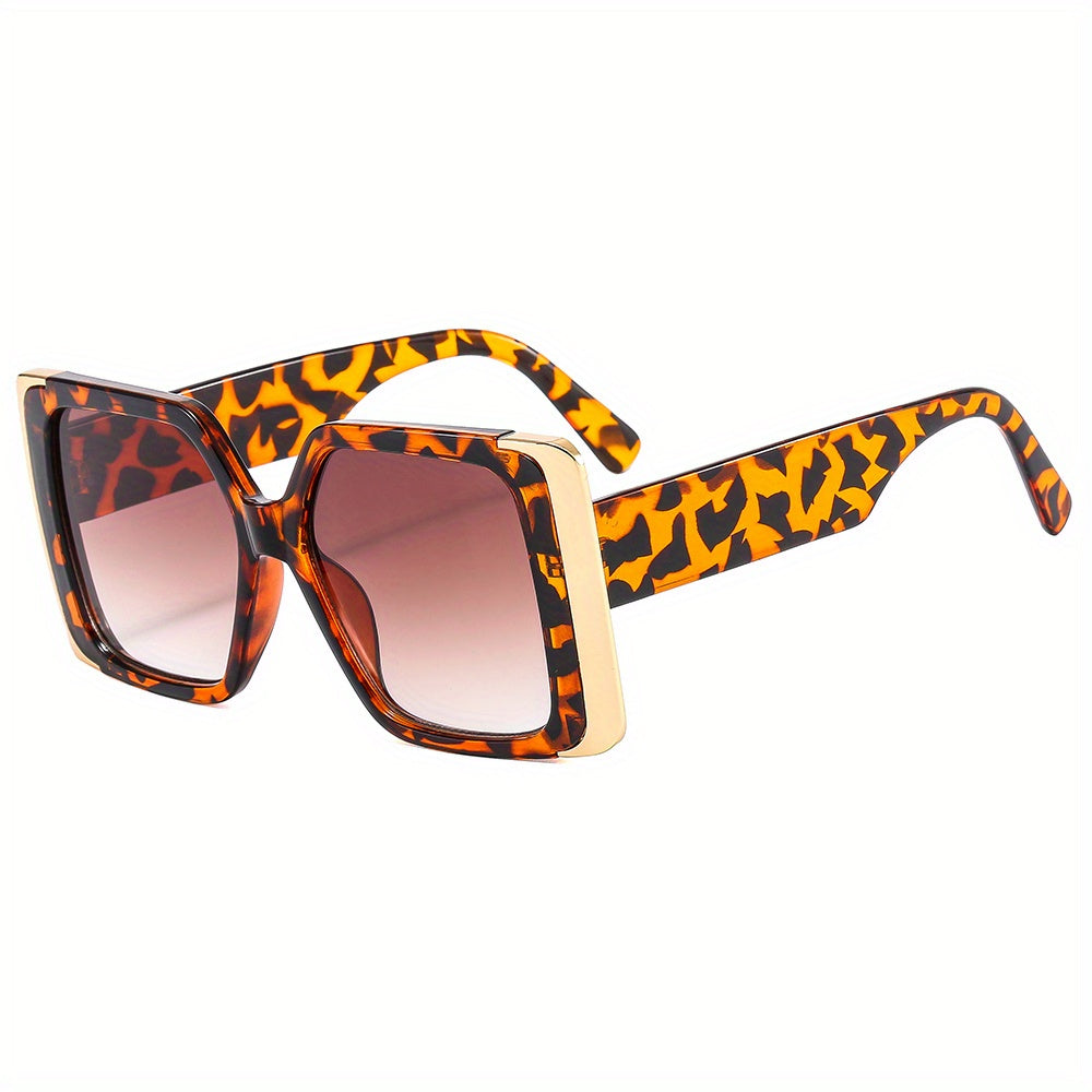 Large Square Sunglasses Tortoiseshell UV400 Sun Shades