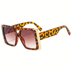 Large Square Sunglasses Tortoiseshell UV400 Sun Shades