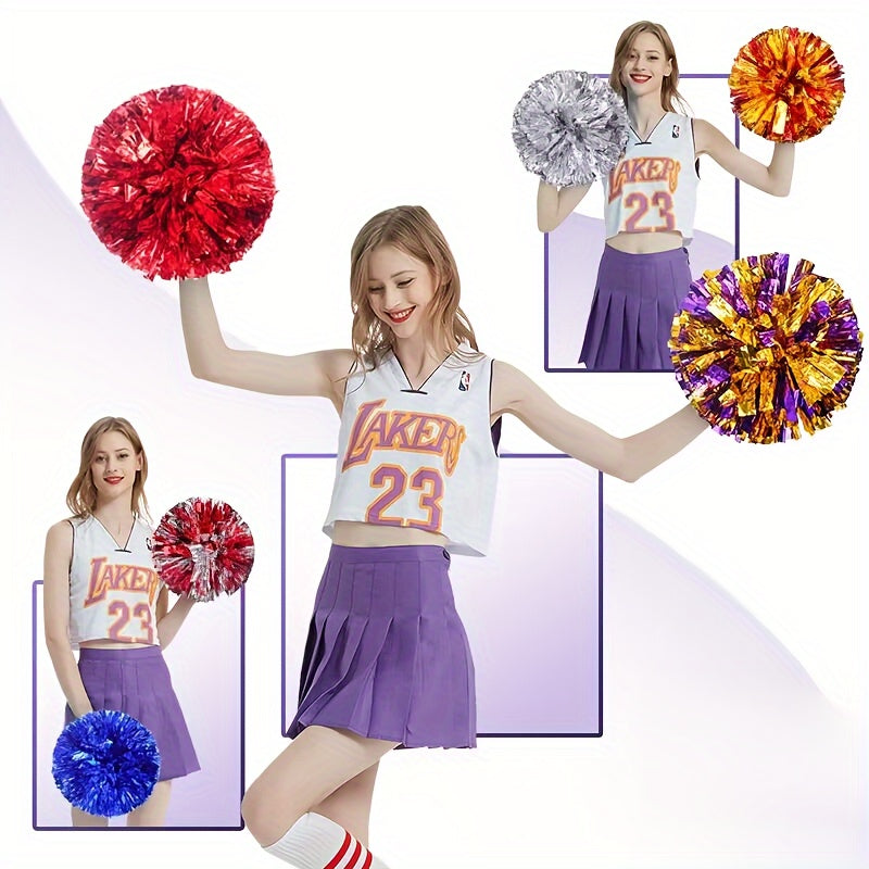 2pcs Cheerleader Pom Poms Sports Stage Celebration