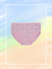 4 Pack Women's Plus Size Ditsy Floral Print Briefs Set