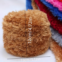 Long Hair Crystal Velvet Yarn 210g - Crocheting Knitting Weaving DIY