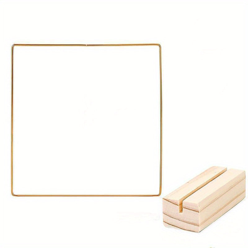 Square Metal Hoop Centerpiece Set for Wedding Decor & Crafts