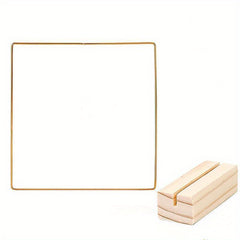 Square Metal Hoop Centerpiece Set for Wedding Decor & Crafts