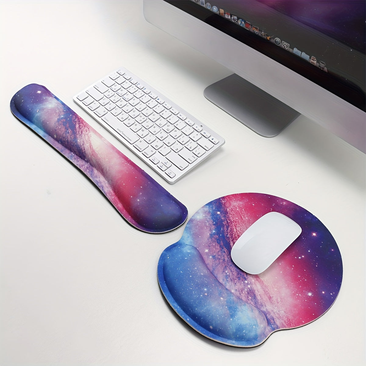 Ergonomic Mouse Pad & Keyboard Wrist Rest Support Set Memory Foam Gel Pad