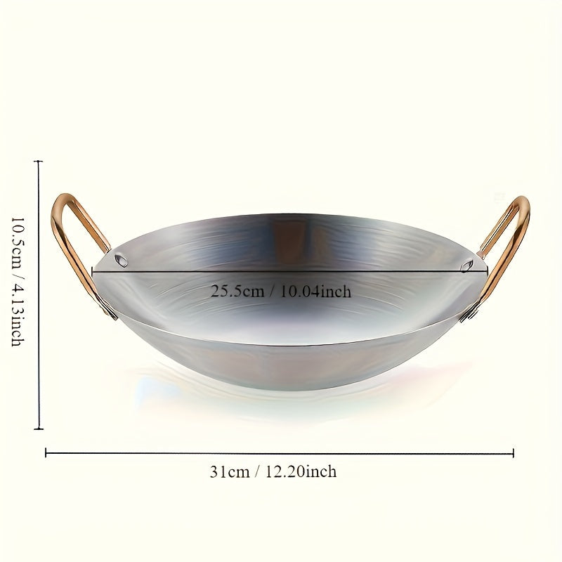 Multifunctional Wok Frying Pan Double Handle Kitchen Cooking Tools
