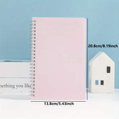 Pink PVC Hardcover Budget Planner Monthly Finance Tracker Undated Budget Book