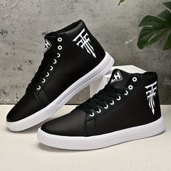 Men's Symbol High Top Skate Shoes Lace Up Platform Sneakers