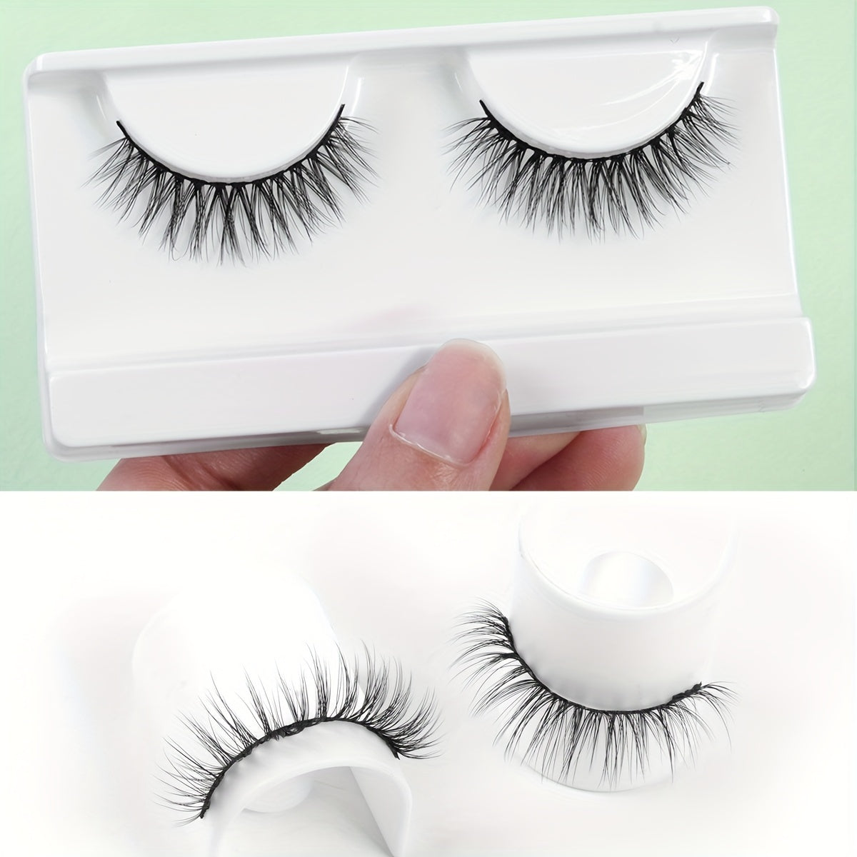 Fluffy Natural Cross False Eyelashes Soft Lashes