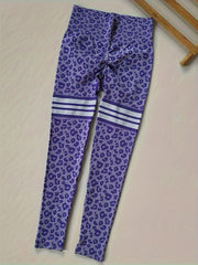 Leopard Print Seamless Yoga Pants High Waist