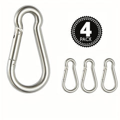 Assorted Sizes Stainless Steel Carabiner Heavy Duty Clips