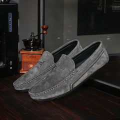 Men's Customizable Loafer Shoes Rubber Sole Anti Slip Slip On