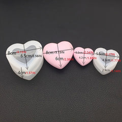 3D Heart Shape Resin Mold for DIY Craft - Heart Keychain Charms