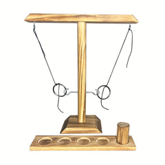 Ring Toss Hook Games with Shot Ladder Wooden Game