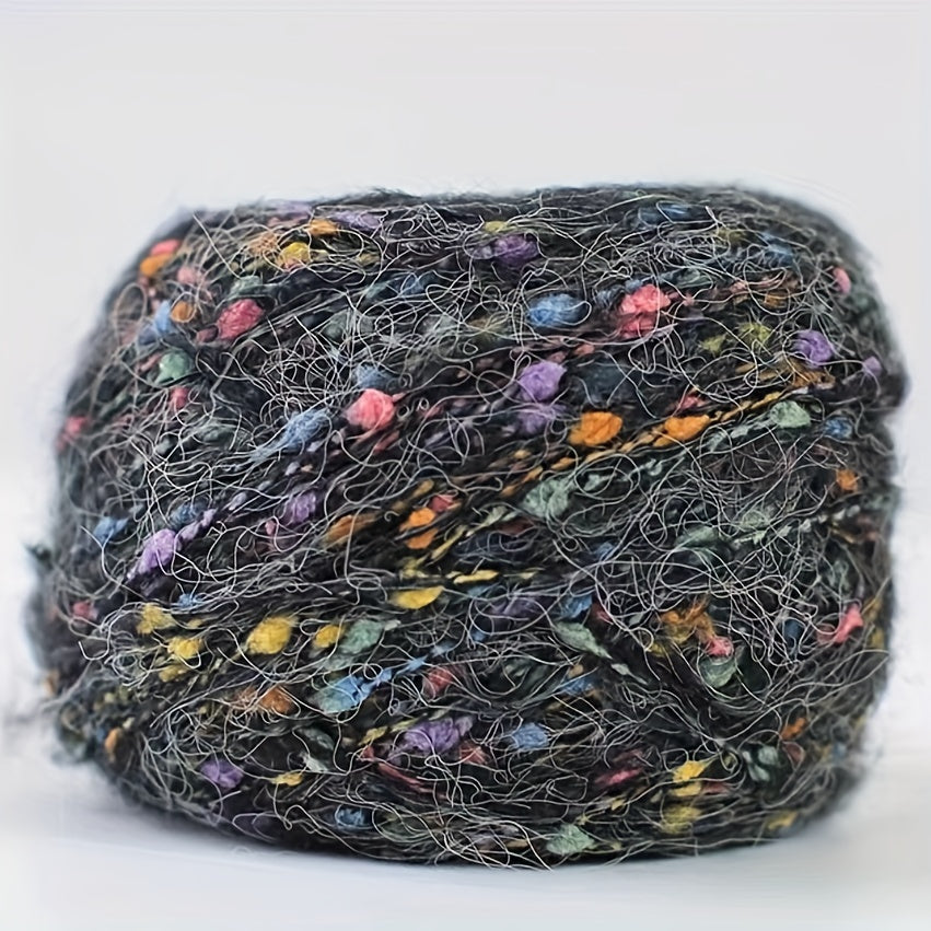 Soft Mohair Yarn With Colorful Dots 50g 100m
