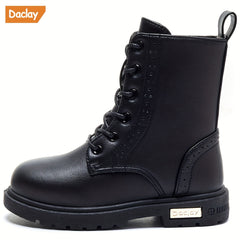 Daclay Casual Solid Boots For Girls Comfortable Warm Non-slip Boots