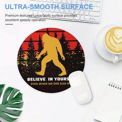 E-Sport Round Non-Slip Mouse Pad Believe In Yourself 7.8x7.8inch