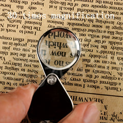 30x Magnifying Glass Full Metal Jewelry Mirror 30x21mm