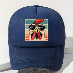 Unisex Rooster Print Baseball Cap for Outdoor Sport