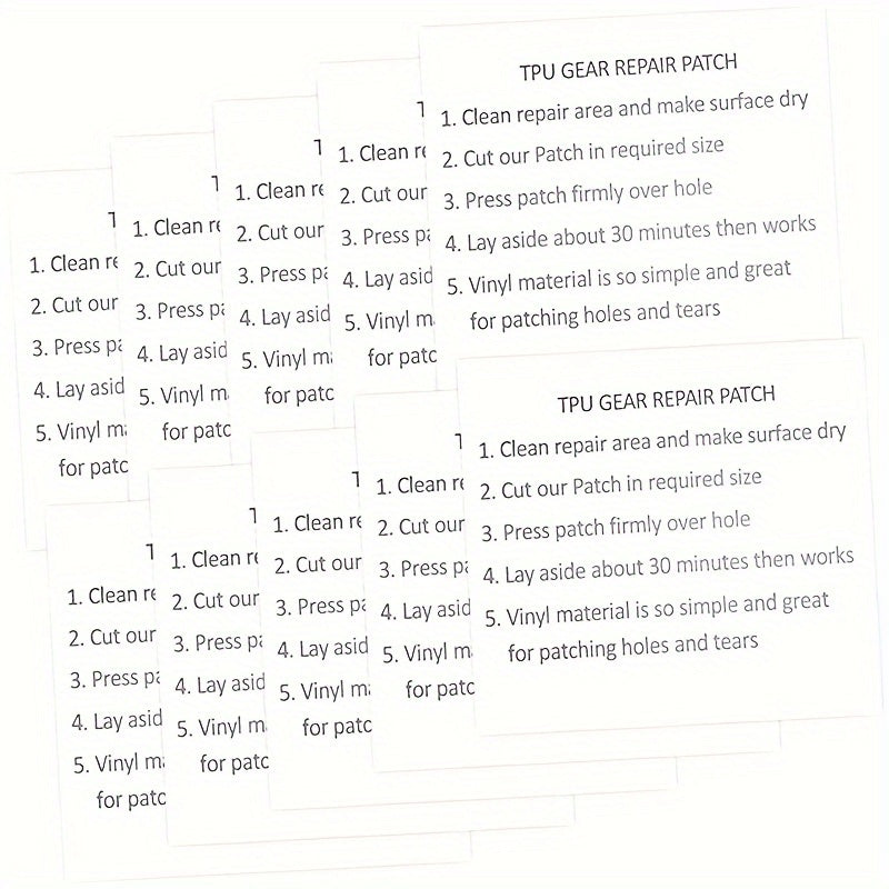 6pcs 7 TPU Transparent Repair Patches Inflatable Product Multifunctional Patch