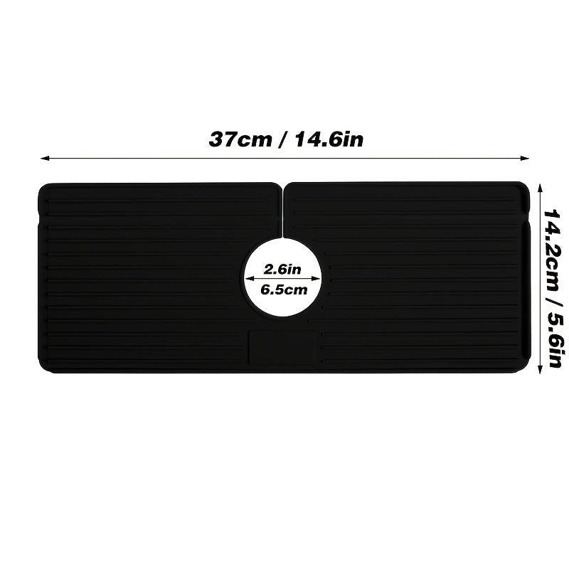 Silicone Faucet Drain Mat Sponge Storage Plate for Kitchen Bathroom
