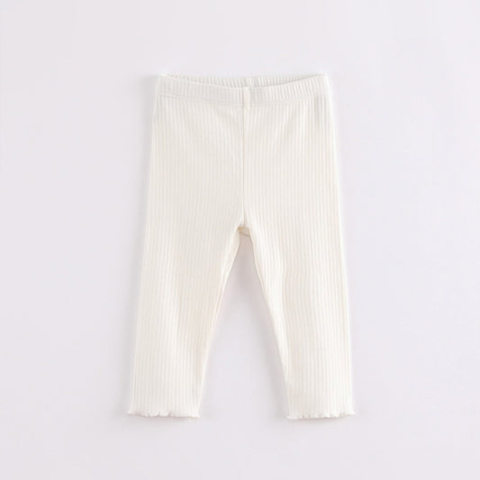 MARC&JANIE Girls Knit Leggings Soft Breathable Kids Clothes
