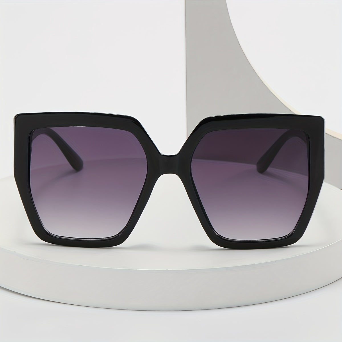 Large Square Frame Sunglasses Gradient Lens Glasses UV400