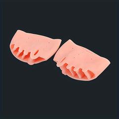 3 Pairs Silicone Forefoot Pad Toe Separators for Night and Home Use