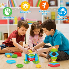 Montessori Pyramid Building Blocks Toy for Toddlers