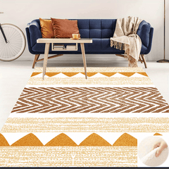 Modern Fluffy Faux Wool Area Rug Non-Slip Large Carpet for Living Room Bedroom