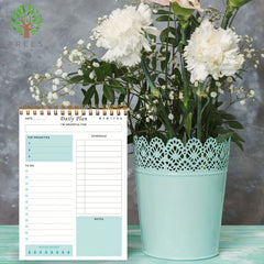 Undated Daily Planner Notepad Spiral Bound To Do List 52 Sheets
