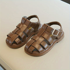 Boys Solid Sandals Lightweight Breathable Vacation Beach Shoes