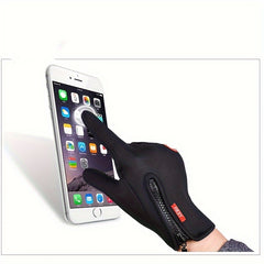 Men's Waterproof Winter Gloves Windproof Snowboard Motorcycle Riding Warm Gloves