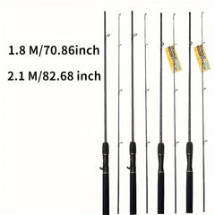 8ft 2in Glass Fiber Fishing Rod M Medium Spinning Casting Rod