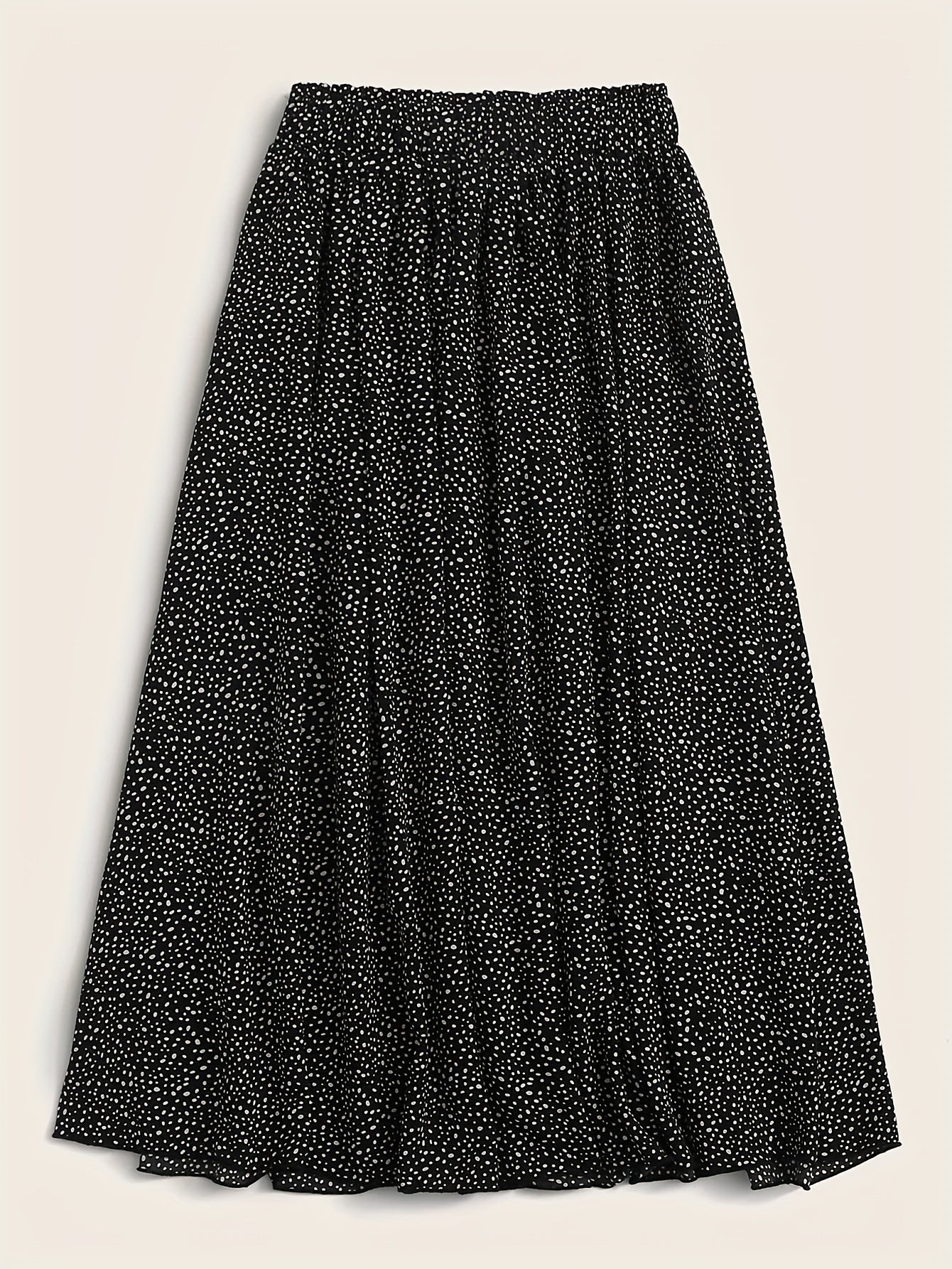 Women's Plus Dalmatian Print High Rise Maxi Skirt