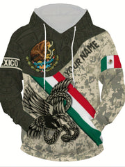 Mexico Style Graphic Pattern Men's Long Sleeve Hoodie