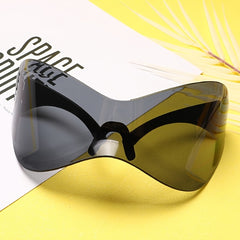 Y2K Large Wrap Around Sunglasses Oversized Punk Sports Eyeglasses