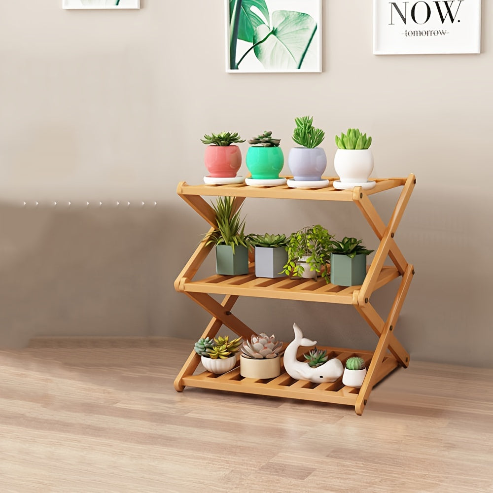 3 Tier Wooden Plant Stand Indoor Outdoor Flower Pot Shelf Rack Organizer