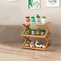 3 Tier Wooden Plant Stand Indoor Outdoor Flower Pot Shelf Rack Organizer