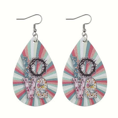 Teardrop Shape Earrings for Christmas Holiday Birthday