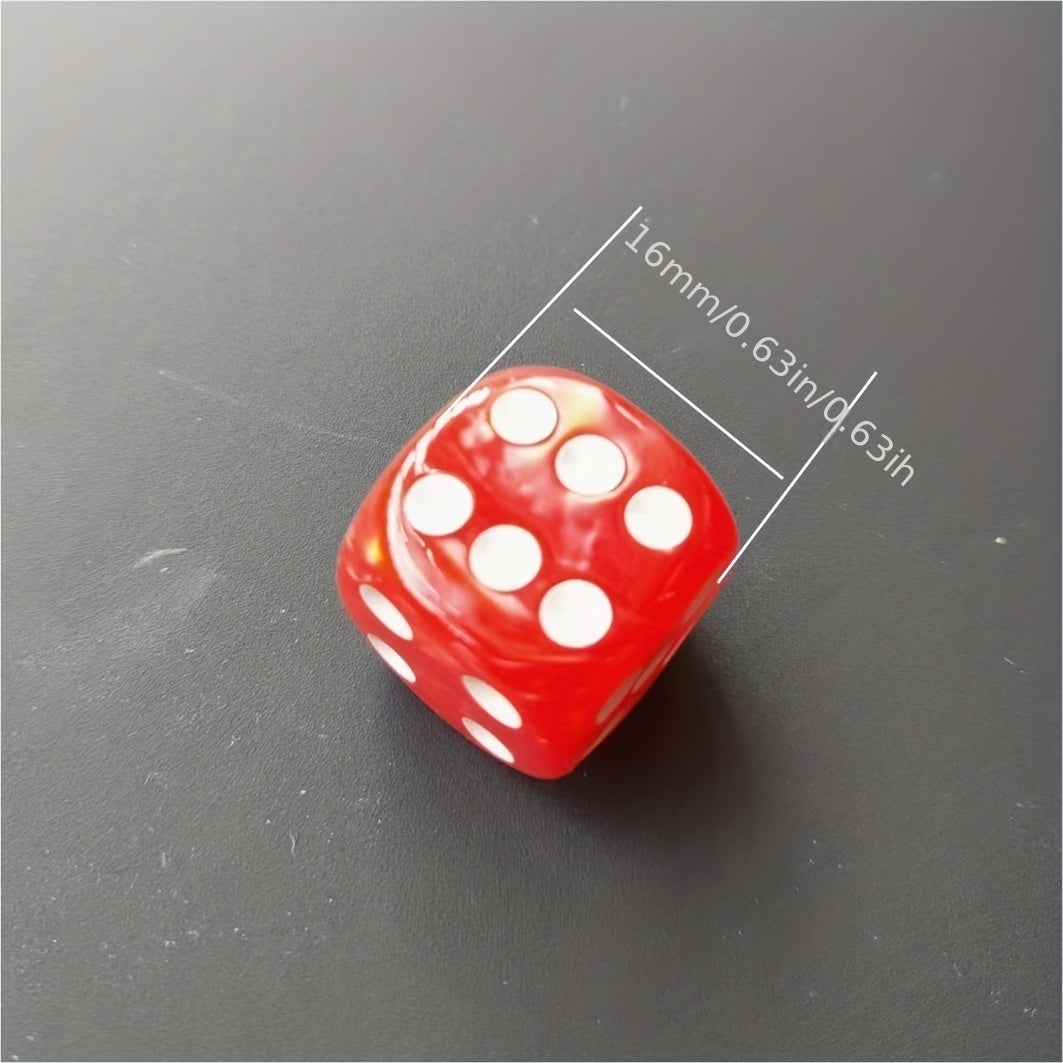 10pc Red Game Dice Set For Board Game Accessories