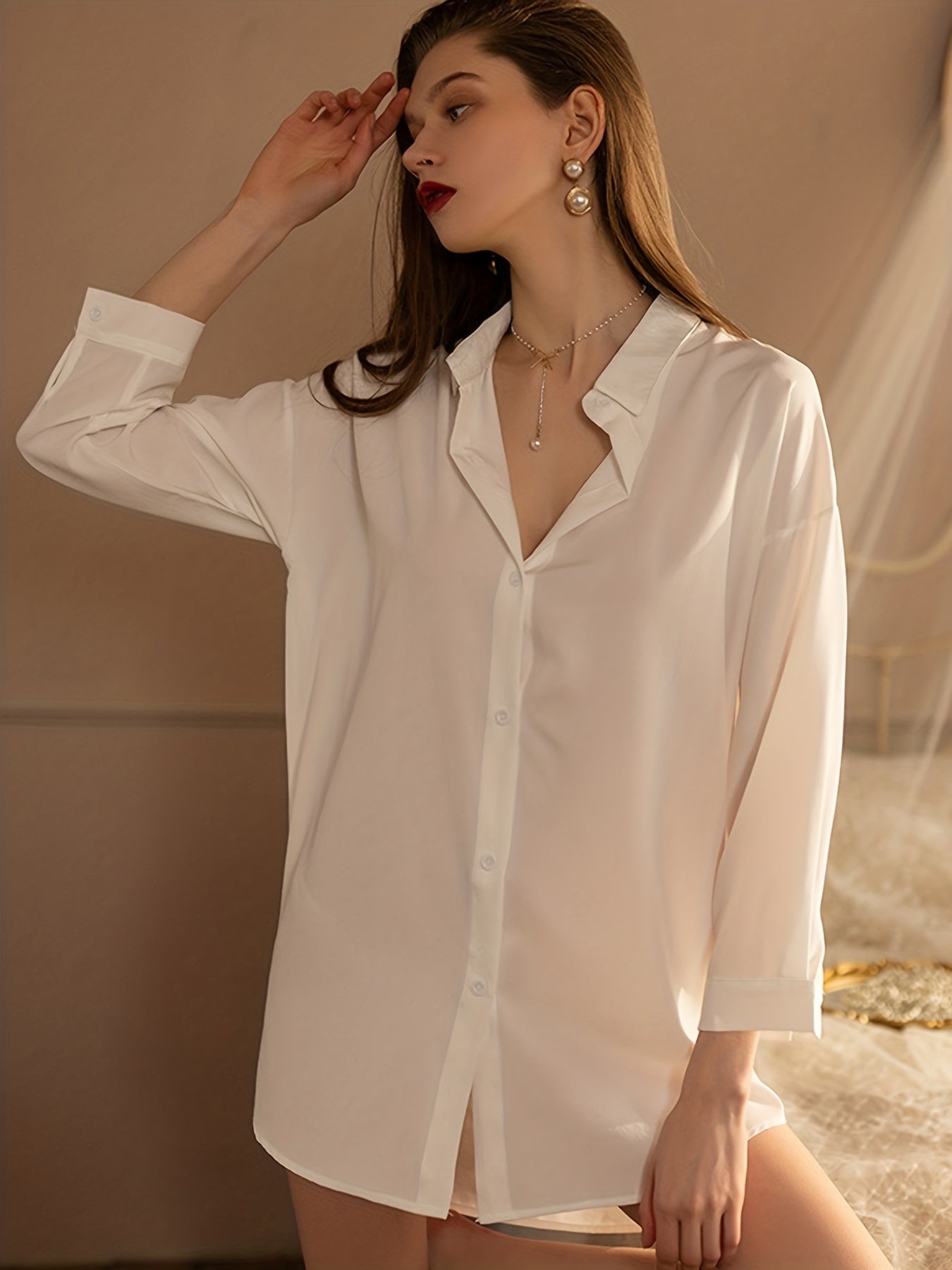 Seductive Boyfriend Shirt Long Sleeve