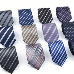 Men's Oblique Striped Tie for Business