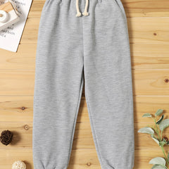 Boys Active Sweatpants Solid Quick-drying Sports Pants