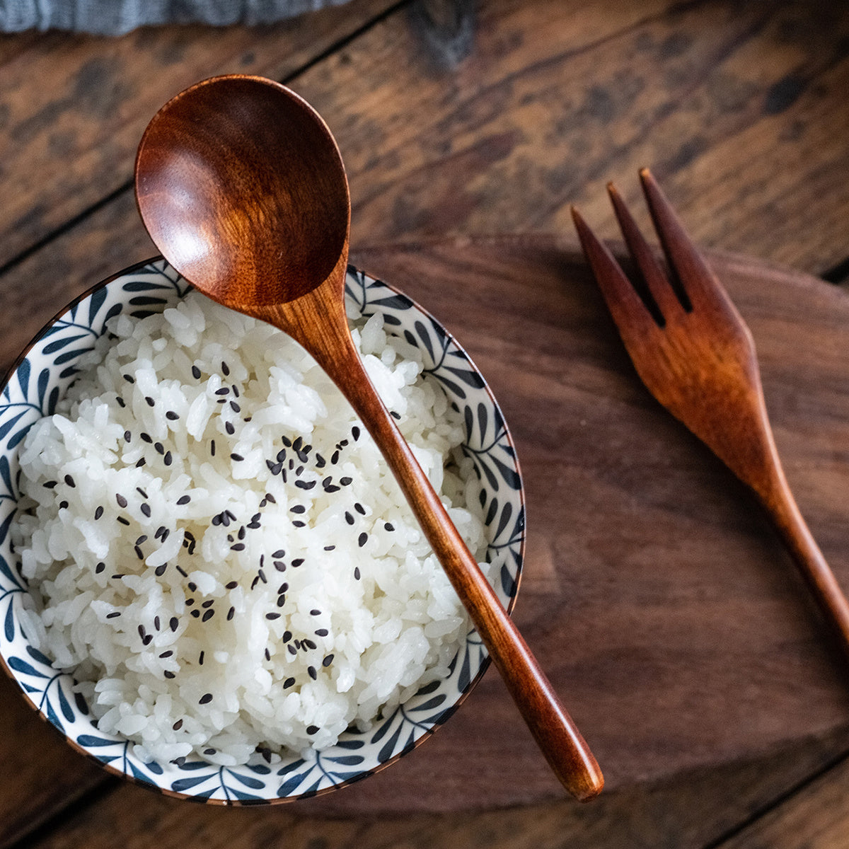Wooden Spoon & Fork Set - Ideal for Every Kitchen